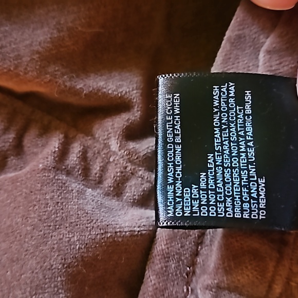 Brown uniqlo velvet skinny pants - Picture 3 of 4